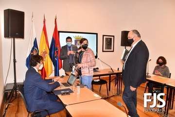 Sesión plenaria del mes de noviembre de 2020/TA y Francisco Javier Santana.